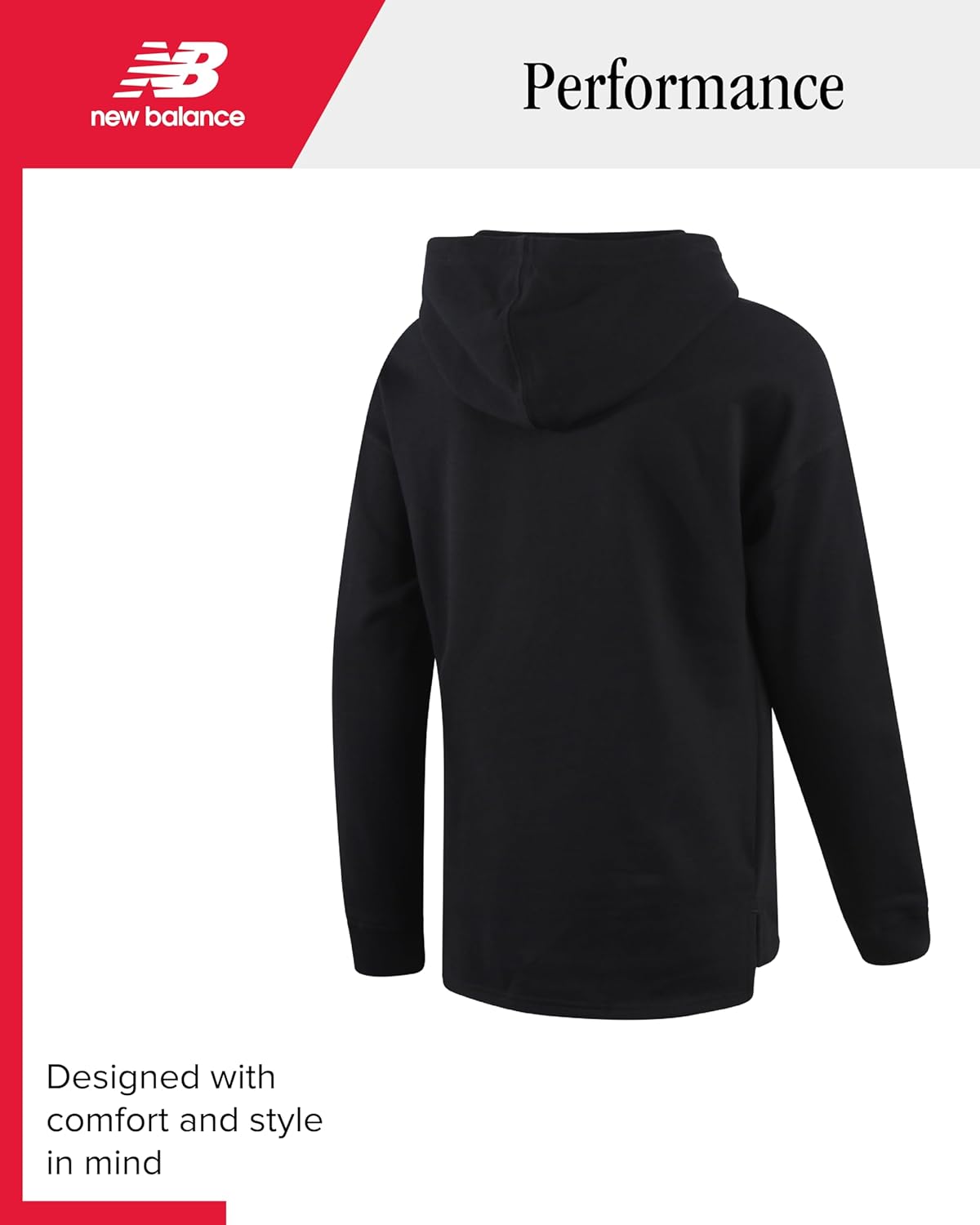 New Balance Girls Hoodies - Soft Fleece Basic Pullover Hoodies Sweatshirt for Girls - Casual Activewear Tops (Sizes 7-16) - Image 6