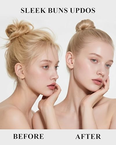 Miniatura 4 de Cepillo de pelo liso para suavizar el encrespamiento de los bordes, domesticar las colas de caballo, moños elegantes, cepillo de cerdas de jabalí