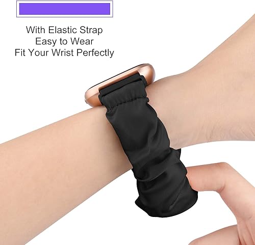 Miniatura 5 de Compatible con TOZO S3 Smart Watch, banda elástica de tela elástica para reloj para mujer, lindas correas de repuesto compatibles con TOZO S3 1.83