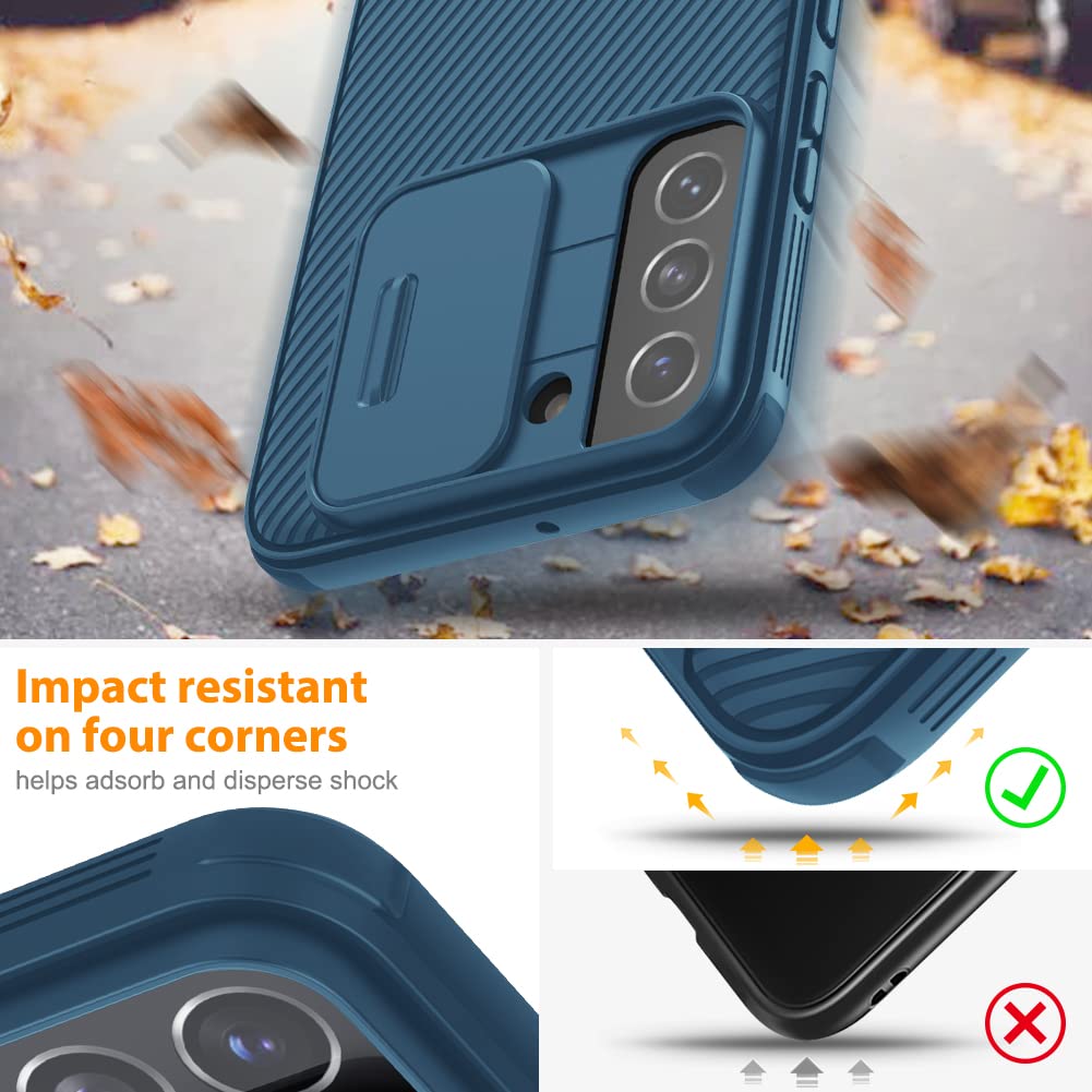 Nillkin Custodia Samsung Galaxy S22 Ultra – Cover Robusta Nera Con Supporto Magnetico