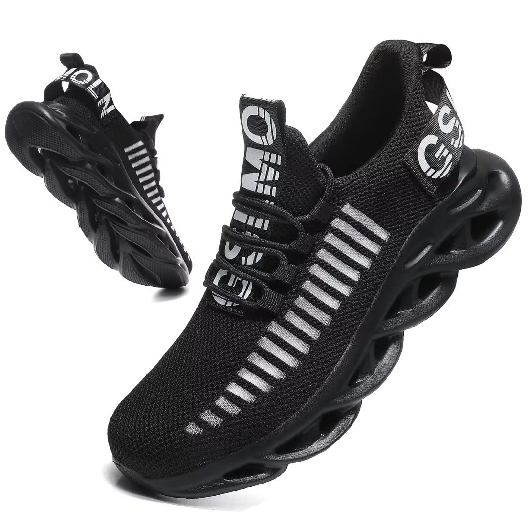 Jakcuz Women's Lace Up Walking Shoes Breathable Ultra Lightweight Sport Casual Ladies Girls Fashion Platform Sneakers