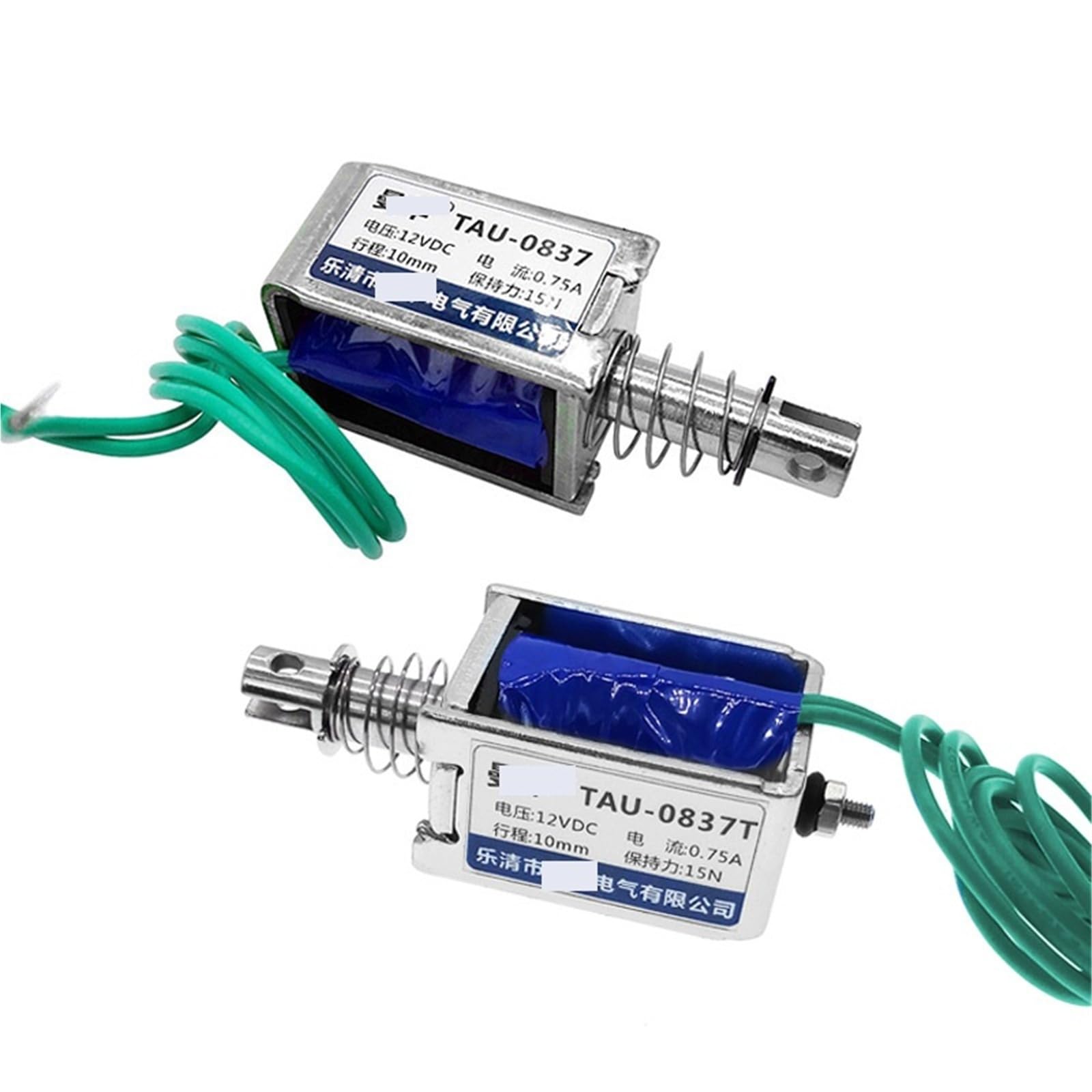 1 szt. Magnes elektryczny DC 12 V DC 0-10mm skok elektromagnes wzdłużny TAU-0837T solenoid (TAU-0837.12V)