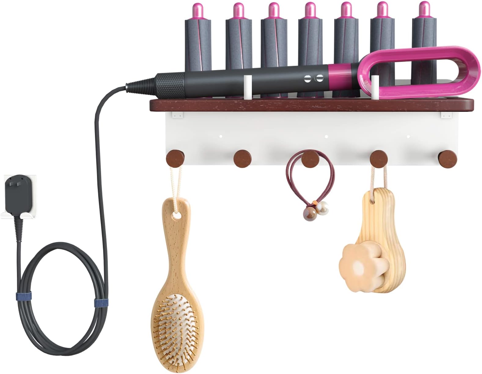 XIGOO Storage Stand Holder Organizer Compatible with Airwrap Styler Accessories, Metal Organizor for Airwrap Styler and Attachments