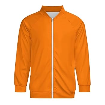 Amazon.com: VOSERY Orange Lightweight Jacket for Men