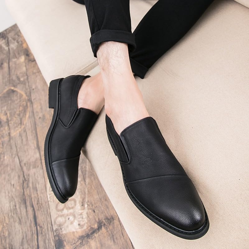 Formal Oxford Shoes for Men's Anti-Slip Casual Calfskin Leather Slip-on Evening Breathable3