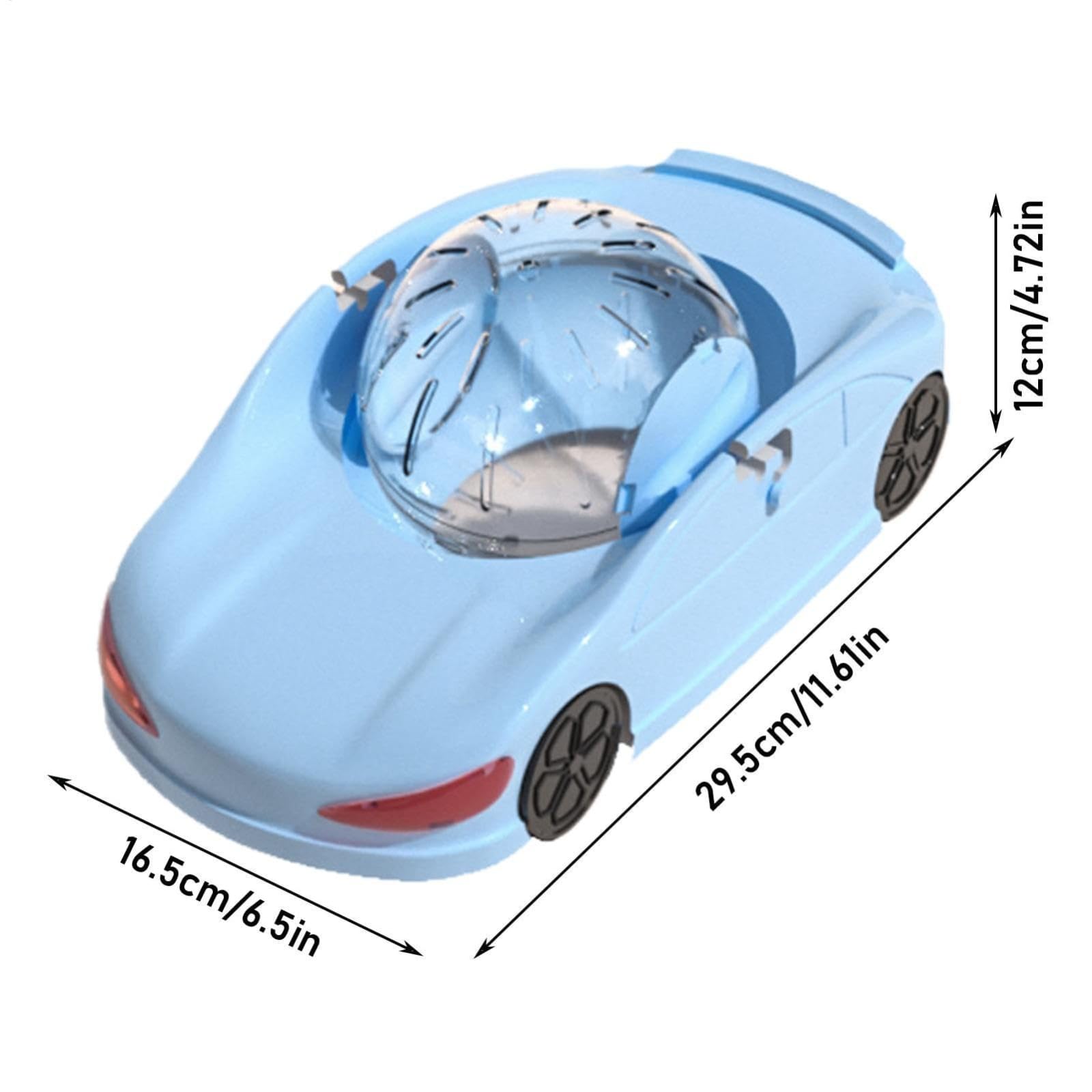 Coche Deportivo de Bola Rodante para Hámsteres, Pequeña Juguetería para Mascotas, Coche de Ejercicio con Rueda, Juguete de Superdeportivo para Hámsteres, Bola Rodante Interactiva de Fitness para — view 7