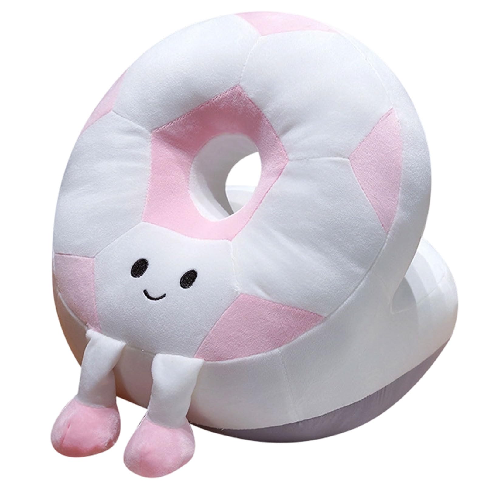 Buxuaaaa Student Comfort Napping Pillow with Fun Cartoon Soccer Print Ergonomic Headrest Backrest Cushion for Desk Chair Offices Sleep Pillow