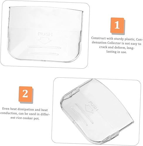 Miniatura 8 de Copas de condensación para olla arrocera, 5 piezas, caja de agua, vasos de agua, vasos transparentes para beber, taza de recolección de agua, piezas