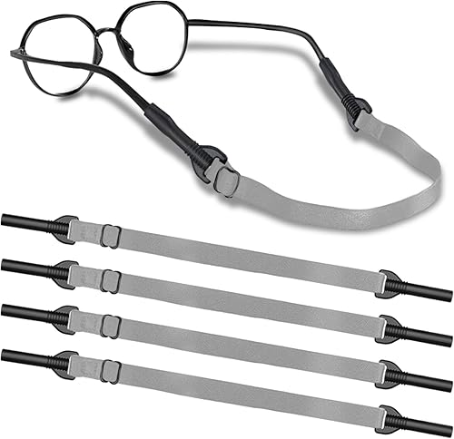 Correa ajustable para lentes, soportes deportivos para lentes de sol alrededor del cuello, sin cola para hombres, niños