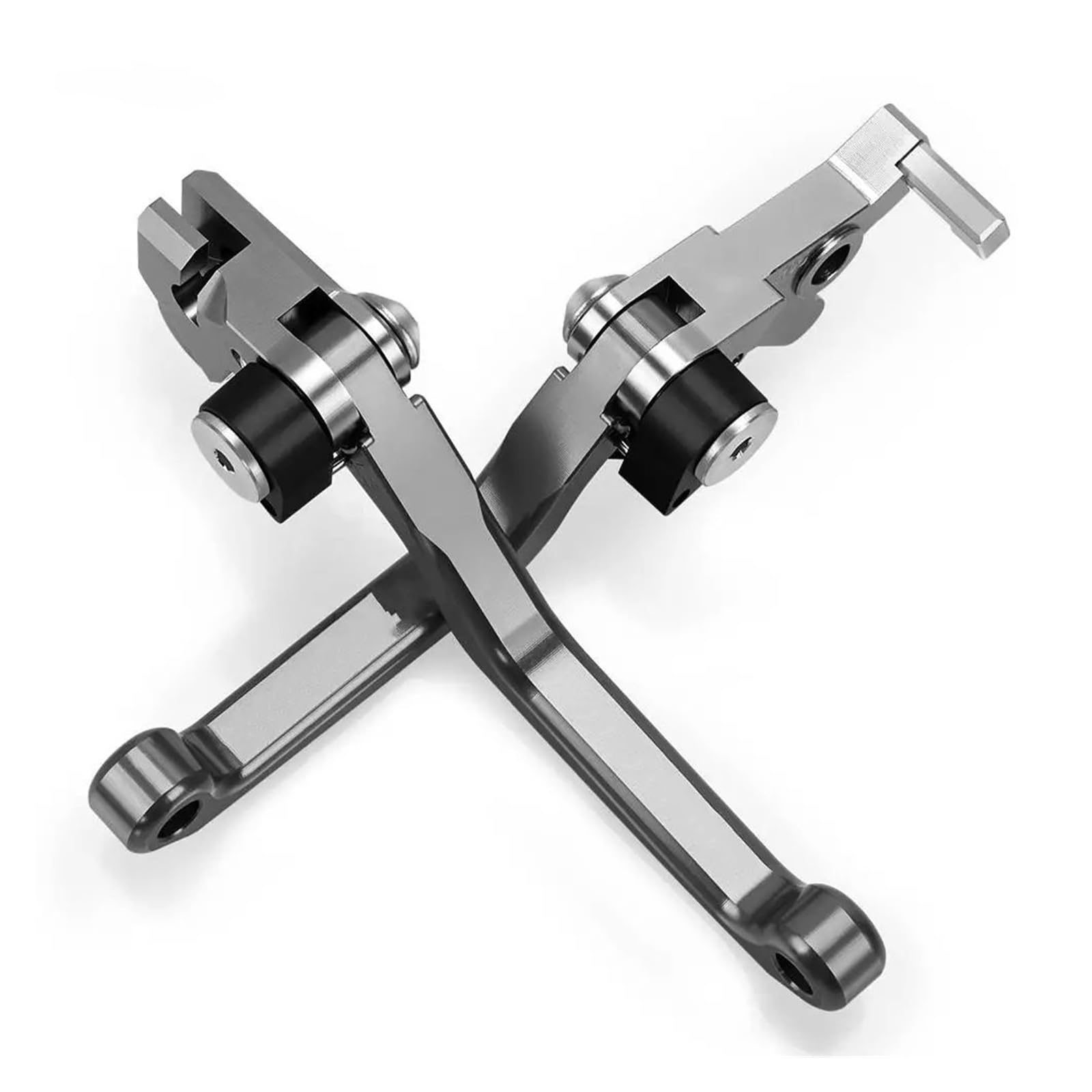 Hguvsjd A Pair Gray For Xr230 Xr250 Xr400 Xr650r For Motard Dirt Bike Motorcoss Pit Pivot Foldable Brake Clutch Levers Motorcycle Brake Lever(A Pair Gray)