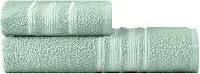 Toalha Banho + Toalha Rosto Teka-Escala 100% Algodão 280g/m² (Verde Claro)