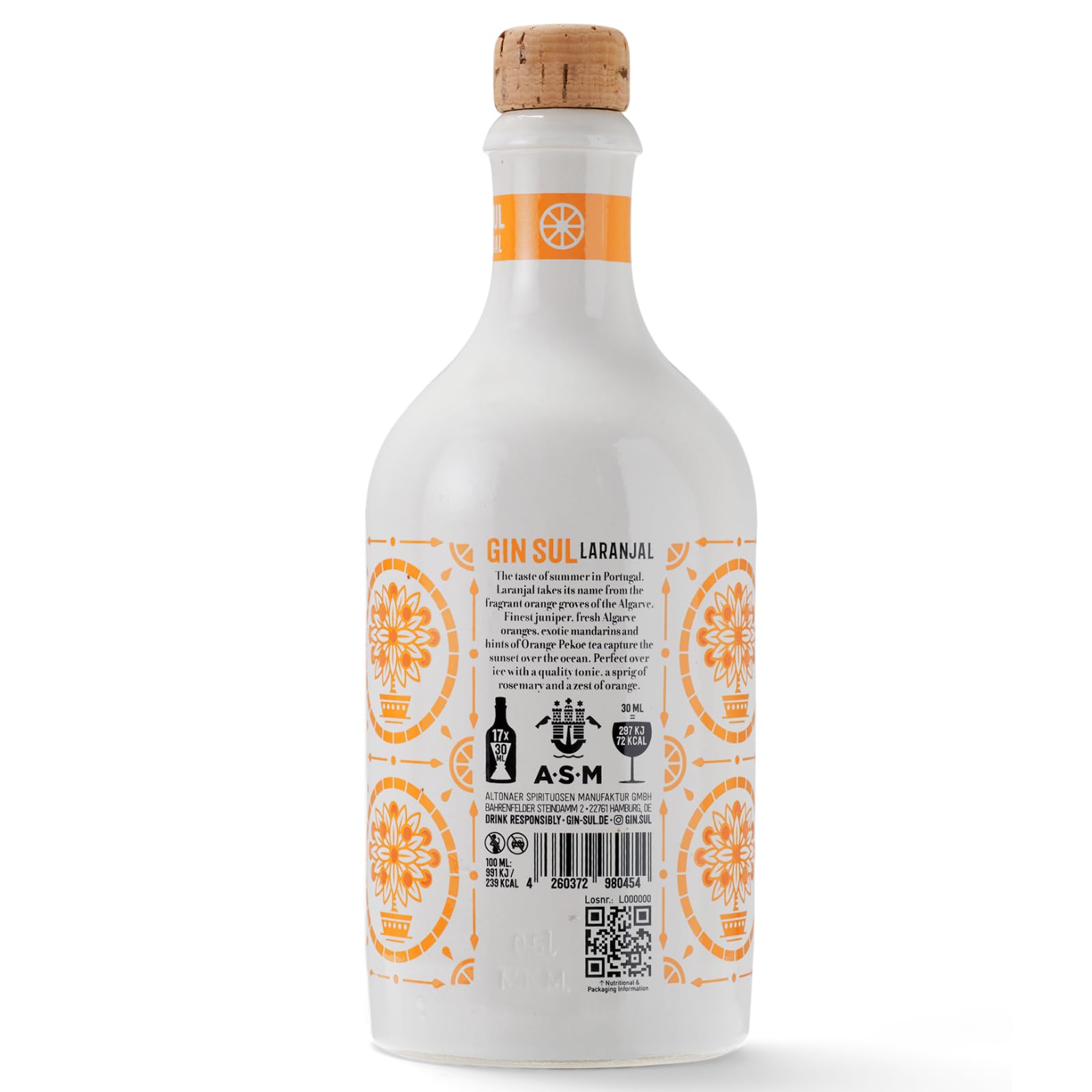 Laranjal by Gin Sul - Algarve Orange 0,5L (43% Vol.) - Limited Edition Sommer 2023