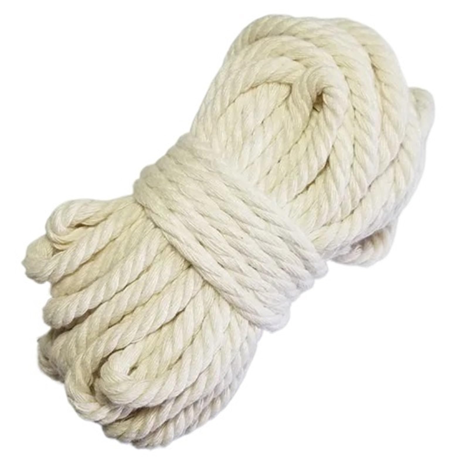 Cotton Macrame Cord Natural Cotton Rope Twine Macrame Cords Tag Hang Handmade Accessory DIY(6mm 10m)