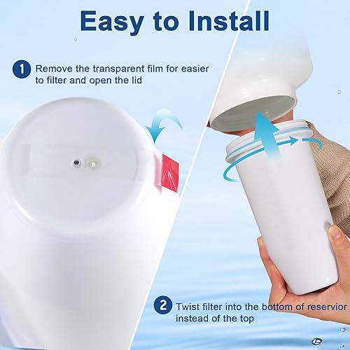 Miniatura 6 de Reemplazo del filtro de agua de 5 etapas mejorado para jarra y dispensador cero, reduce el plomo, cromo, PFOA y PFOS, compatible con ZR-001, ZR-004,