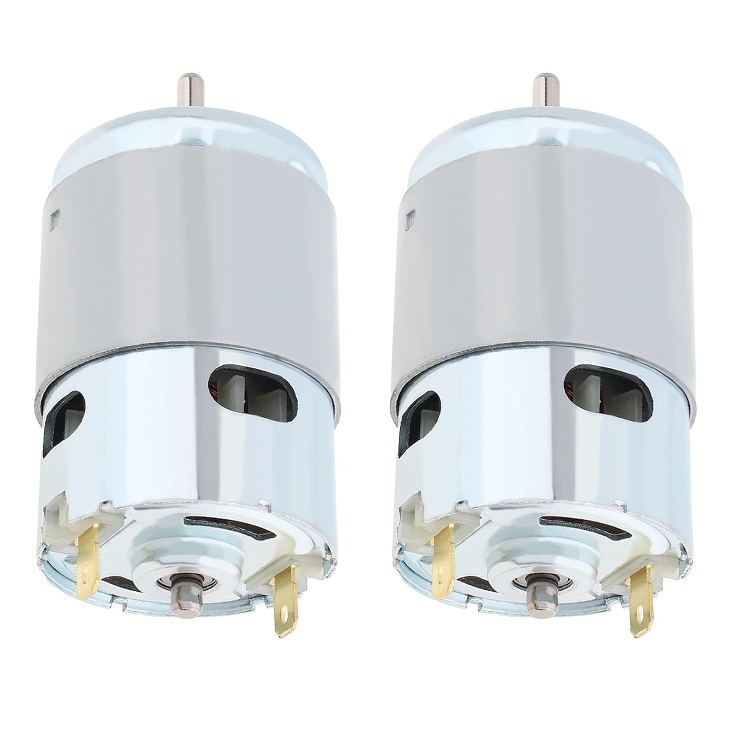 2 Pcs 895 DC Electric Motor 12-24V 10000-20000RPM High Torque Adjustable Double Ball Bearing Motor for DIY Small Drill Micro Machine Tool
