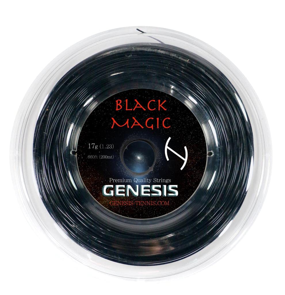 Amazon | Genesis「Black Magic 200mロール 17 」硬式テニスストリング 
