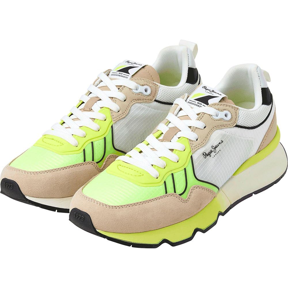 Pepe Jeans Zapatillas Combinadas Brit Pro Neon Amarillo