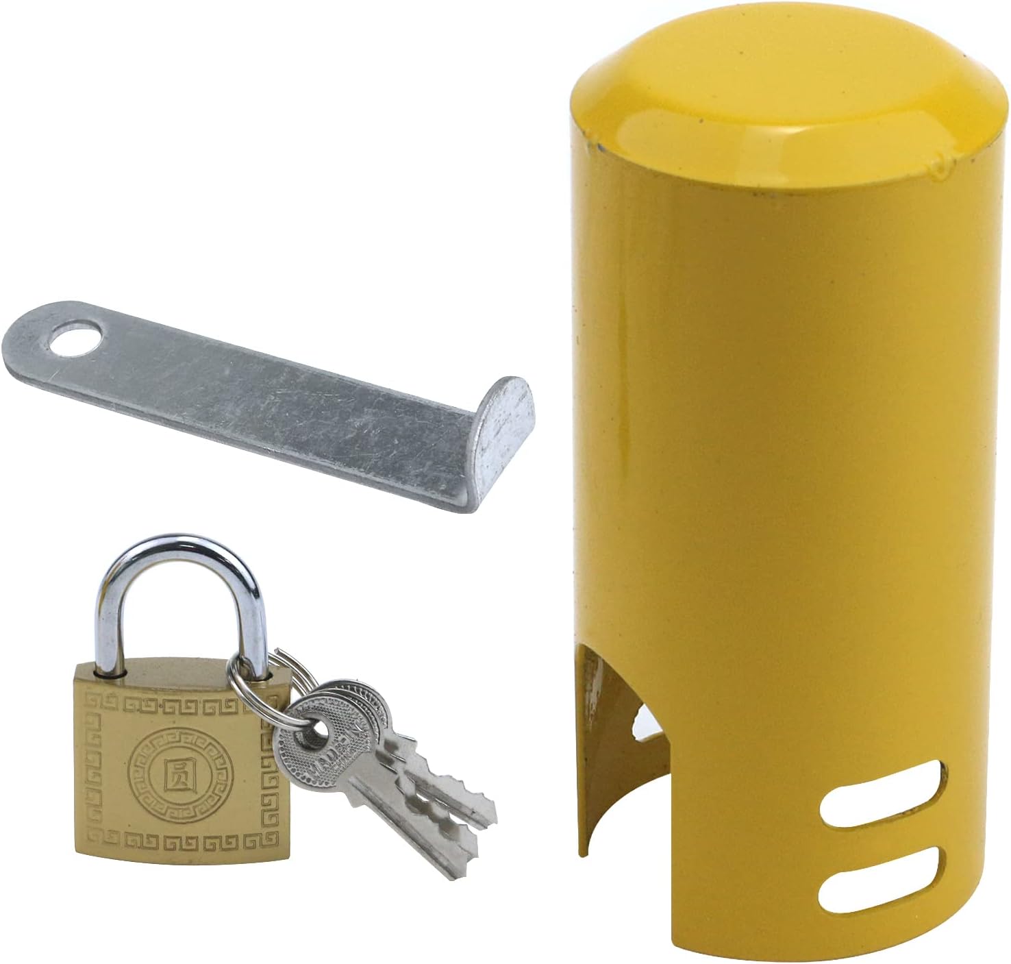 T Tulead Metal Water Faucet Lock Yellow Faucet Protective Cover