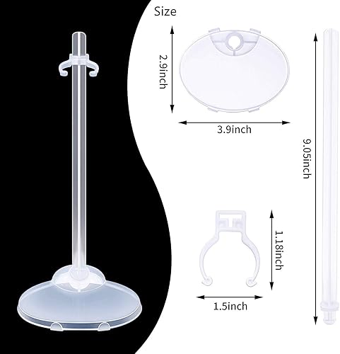 Miniatura 3 de 10 soportes de muñeca para figuras de acción, soporte de exhibición de muñeca, soporte de exhibición ideal para muñecas con clip de cintura