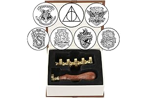 ONWISE Wax Seal Stamp Set, Hogwarts Magic Wax Seal Stamp Kit Gift...