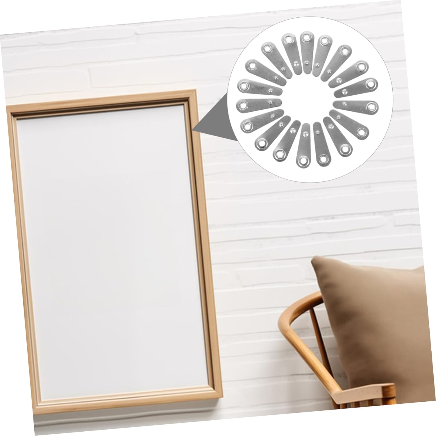 Gadpiparty 5000pcs Metal Photo Frame Backing Plate Buckles Small Frame Fasteners for Easy Installation Material for Hanging Pictures and Photo Accessories