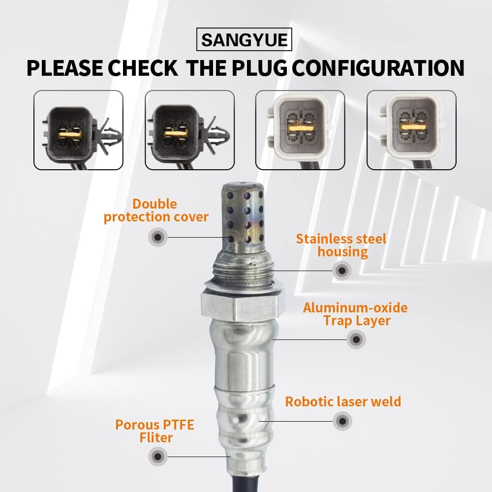 4PCS Upstream + Downstream Oxygen Sensor 1 & 2 for 2004 -2011 Mitsubishi Endeavor 3.8L