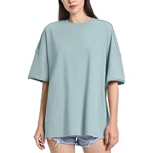 ZANZEA Oversized T Shirts for Women Short Rolled Sleeve Round Neck Summer Tops Drop Shoulder Casual Loose Basic Tees