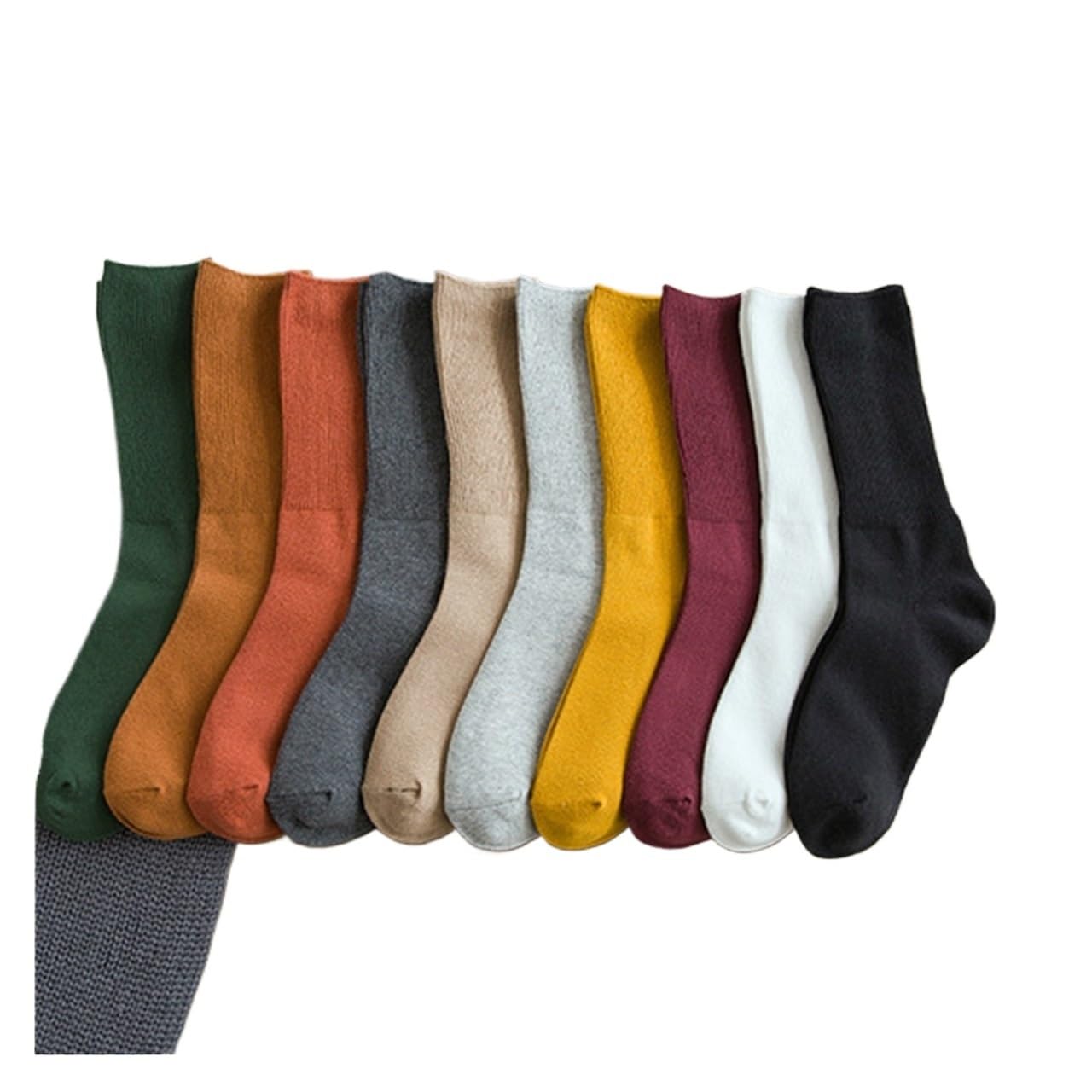 Chaussettes pour femmes en coton de qualité supérieure au design rétro Harajuku