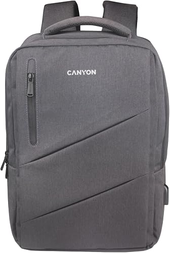 Canyon BPE-5 Laptop Backpack, 15.6-Inch, Grey