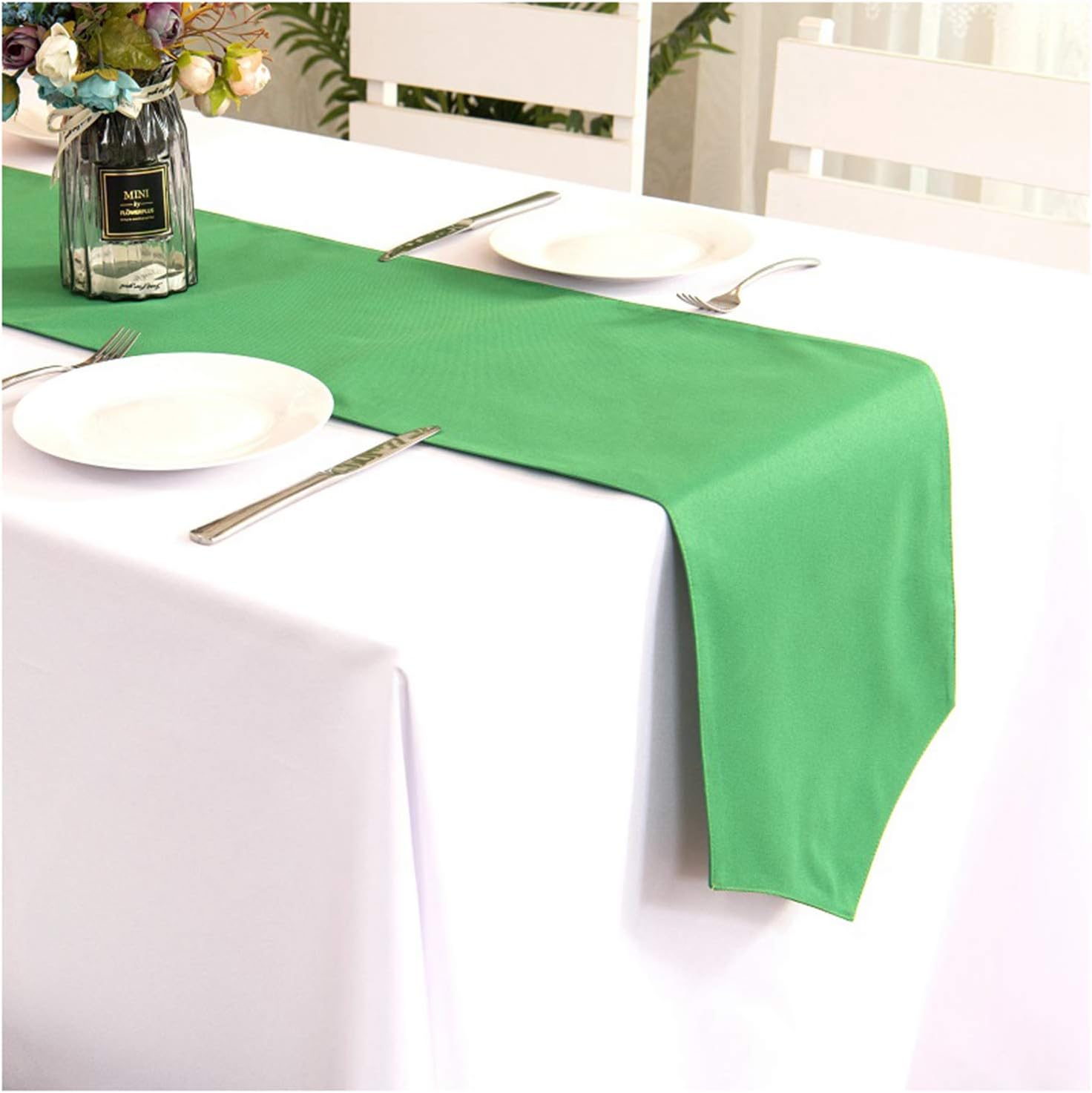 Coffee Table Runner for Living Room, 100% Polyester Kitchen Table Runner, Table Runner for Weddings, Events, Hotels and Catering Services (Colour: B04, Size: 30 x 140 cm) (B10 30 x 160 cm)