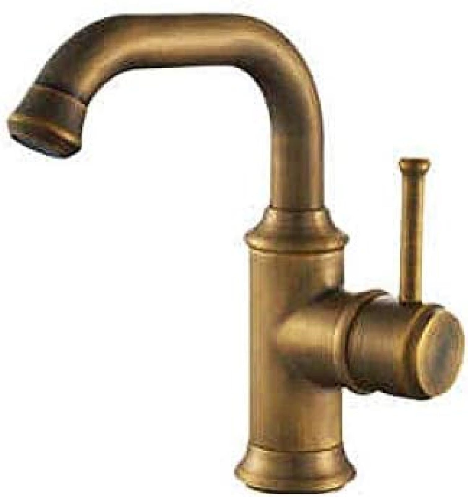 DFGHNBVC Kitchen Taps Brass Faucet Tap Black Antique Brass Basin Faucet Hot And Cold Basin Mixer Oil Rubbed Finish Bathroom Sink Faucet Water Mixer Tap-Black A,Antique A