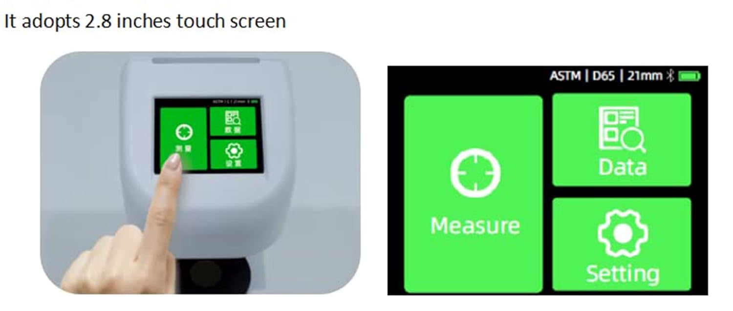 Three Apertures Haze Meter Light Transmittance Haze Meter Film Plastic Glass Hazemeter with Switchable 21mm 15mm 12mm Apertures Repeatability 0.02 for Haze Transmittance Test of Plastic Film