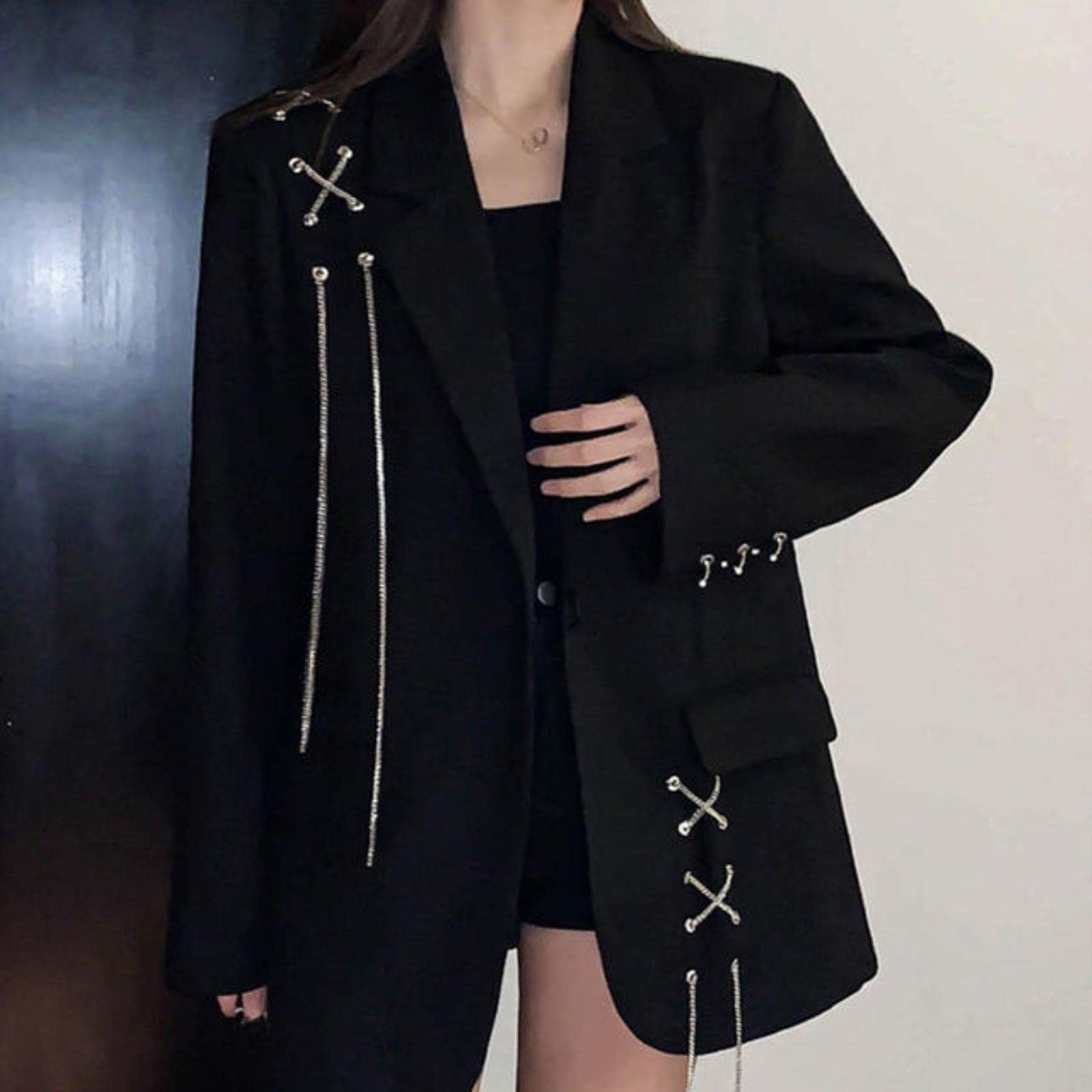 Yancremio Giacca Calda Con Stampa A Cuore Da Donna Giacca Alla Moda Con Colletto Alto Spessa E Soffice Giacca Con Cerniera A Maniche Lunghe Casual - 8