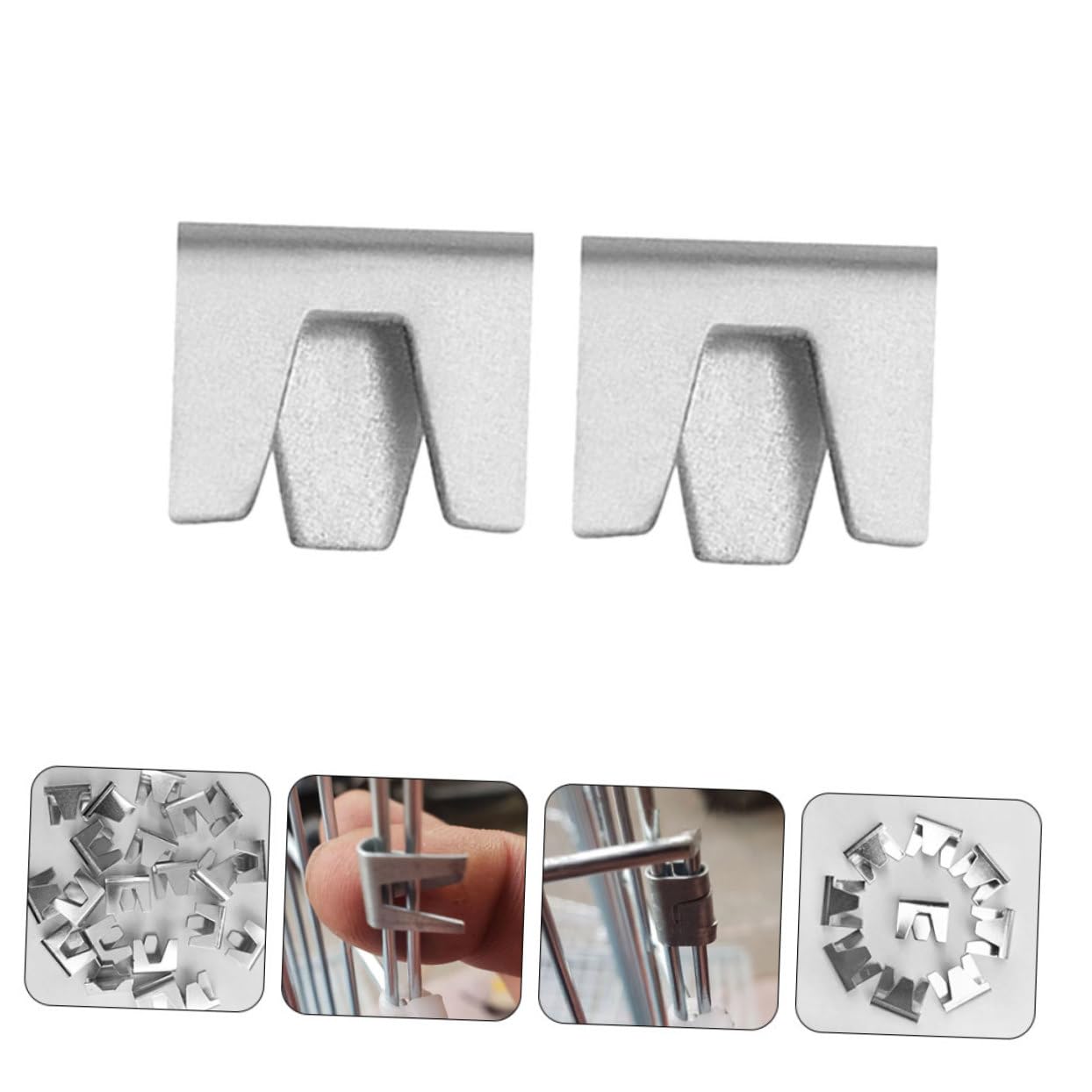 Sosoport 200pezzi Clip per Gabbie per Animali Chiusure Resistenti per Uccelli Conigli e Altri Animali Domestici Facile Installazione e Design