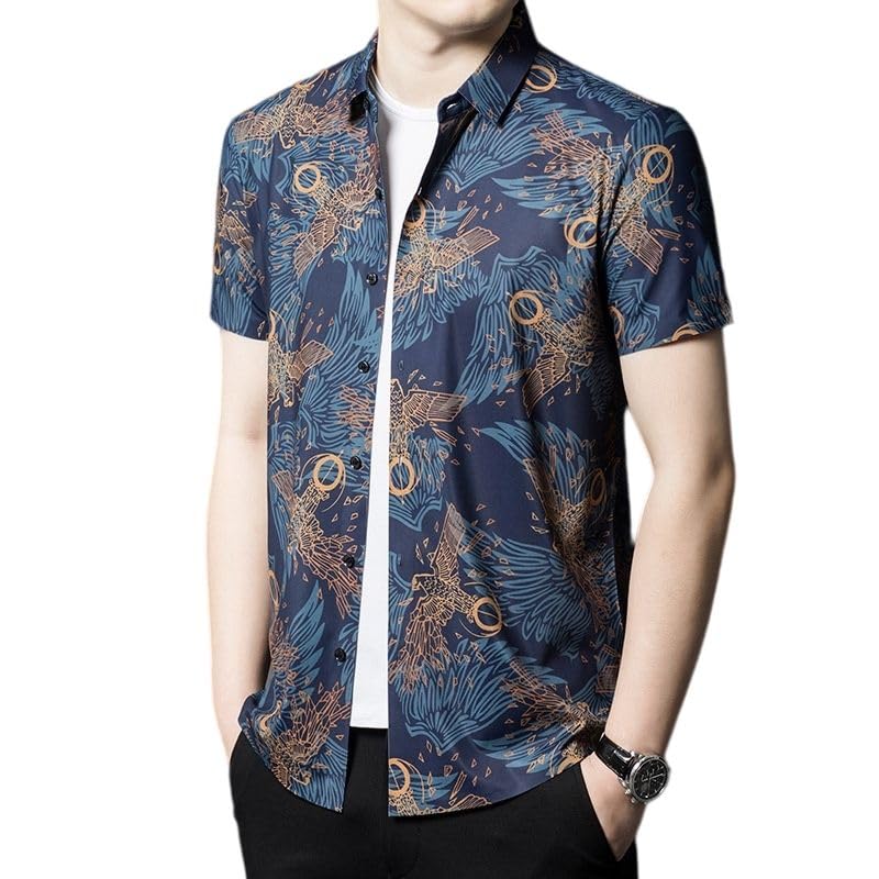 Chemise à manches courtes homme à fleurs pour vos terrasses d'été