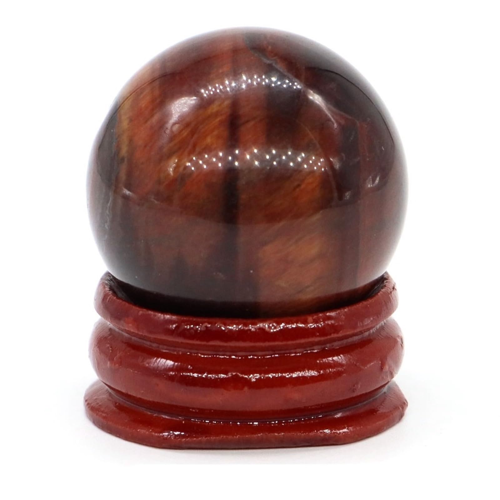 BAYNOPURIN Crystal Sphere 30mm Stone Sphere Quartz Globe Mineral Collection Household Decor