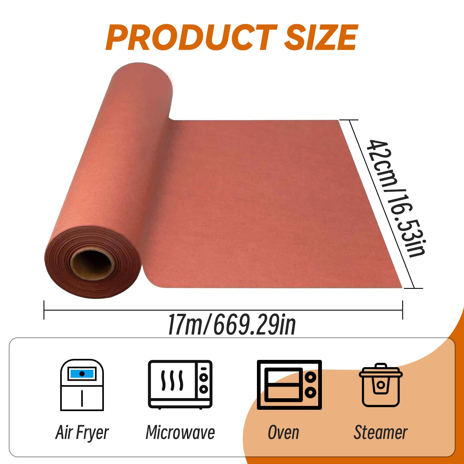 Carta da macellaio rosa, 42 cm x 17 m, originale, per grigliare, affumicare, barbecue, ideale per carne e pesce succosi – Premium