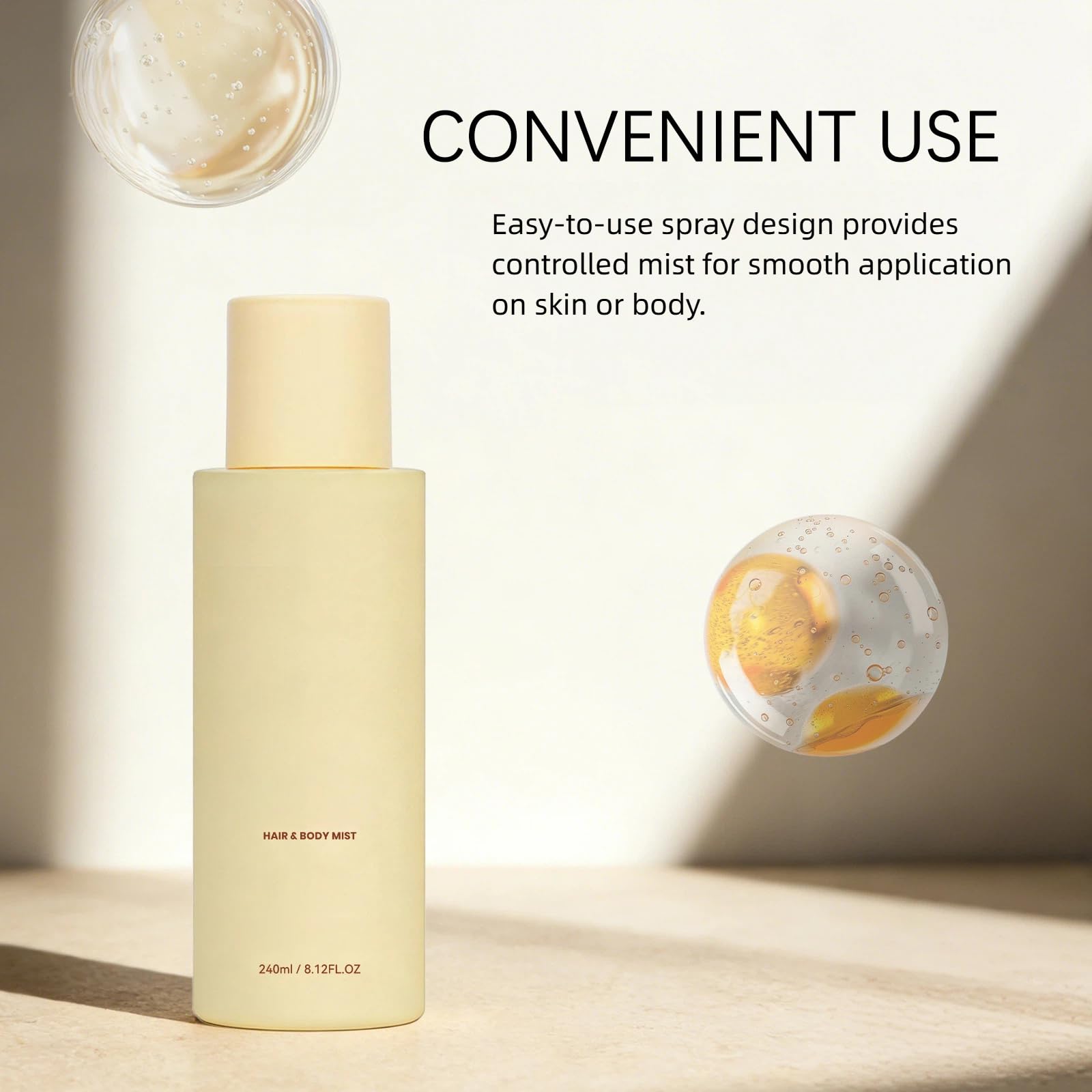 Vanilla Beach Hair & Body Mist Fragrance Spray, Long-Lasting Fresh Scent, Fine Mist, Lightweight Formula, 8.12 fl oz (2pcs) — view 5