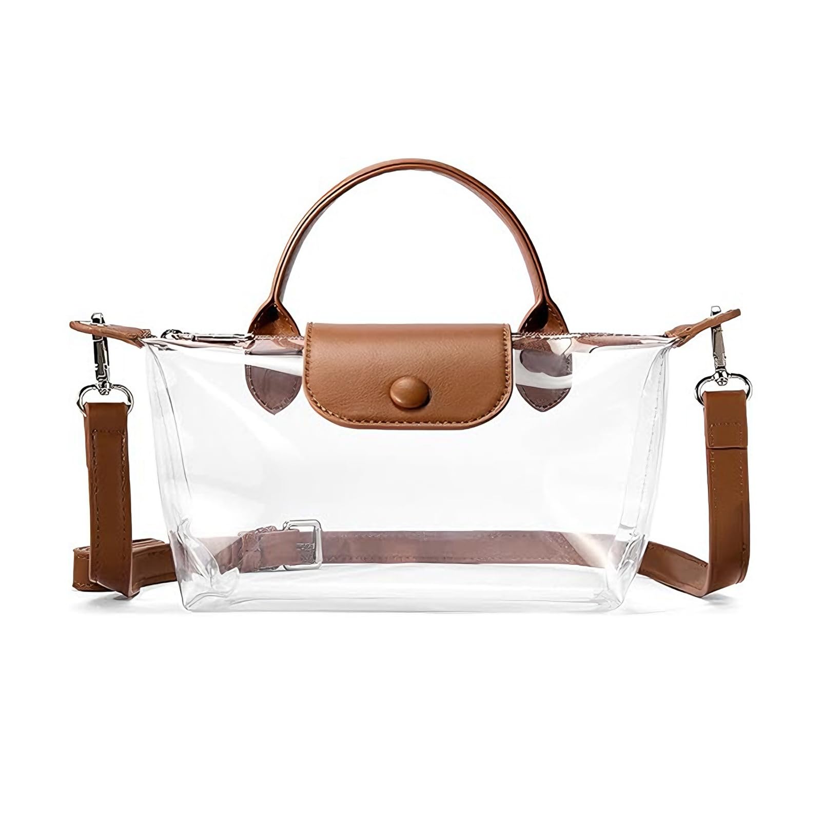 Bolso transparente aprobado por el estadio con correa regulable 8