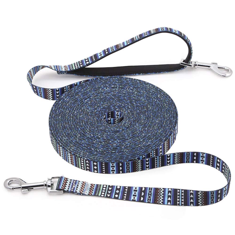 Guinzaglio for cani in nylon nero, 5 m, 6, 9 e 15, for animali domestici, piccolo, grande, for cuccioli, due, guinzaglio for richiamo, addestramento, tracciamento, lungo, corda, XL(XXL)