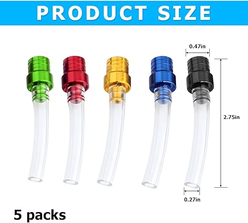 Miniatura 2 de 5 tapas de ventilación para tanque de combustible de motocicleta, manguera de tubo de respiración, tapa de ventilación bidireccional para ahorro de