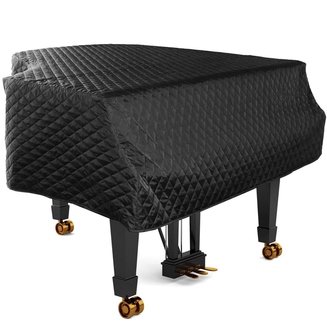 Funda para piano, protector de tamaño completo para polvo y humedad, nailon duradero y tela de algodón