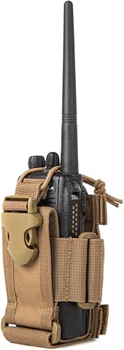 Miniatura 9 de LUITON Tactical Molle - Bolsa de radio resistente para walkie talkies bidireccionales, compatible con bolsaspaquetesbolsas (negro)