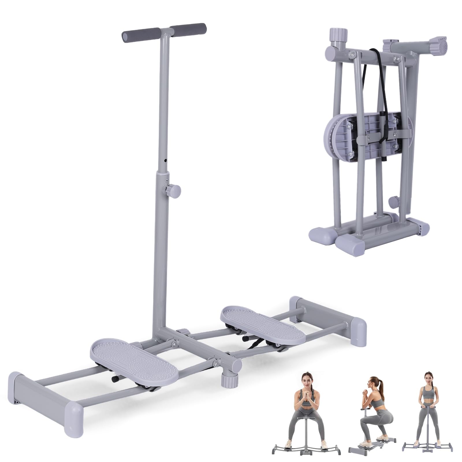 Simulateur De Ski, Entraîneur De Cuisses, Réglable Appareil Pliable pour Jambes, Plancher Pelvien pour Femmes, Appareil De Perte De Poids pour Abdomen, Jambes, Fessiers, Fitness À Domicile