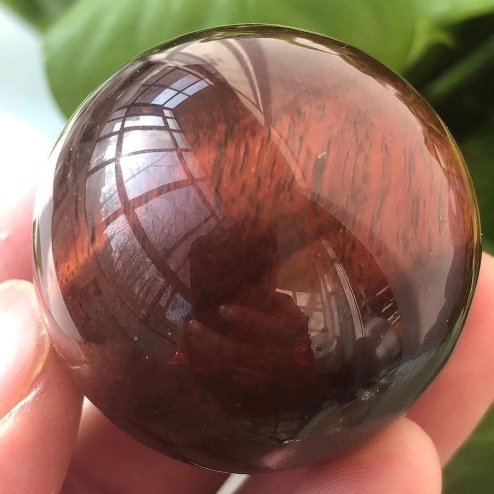 BKGWCSOR Red Tiger Eye Crystal Ball Stones 20mm Quartz Home Decor Ornaments