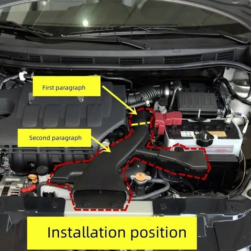 Auto Luchtinlaat Voor Nissan Voor TIIDA Voor SYLPHY Voor LIVINA 2005 2006 2007 2008 2009 2010 Luchtinlaatslang Rimpel Gegolfde Pijp Luchtinlaatslang