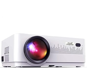 Prime Projector Latest Polar White PS3A Projector | 6000 Lumens, FHD+ 1920 x 1080p Resolution,15,000:01 Contrast Ratio| WiFi, Bluetooth,Amazon,Netflix, OTT Apps| 1 Year Brand Warranty |