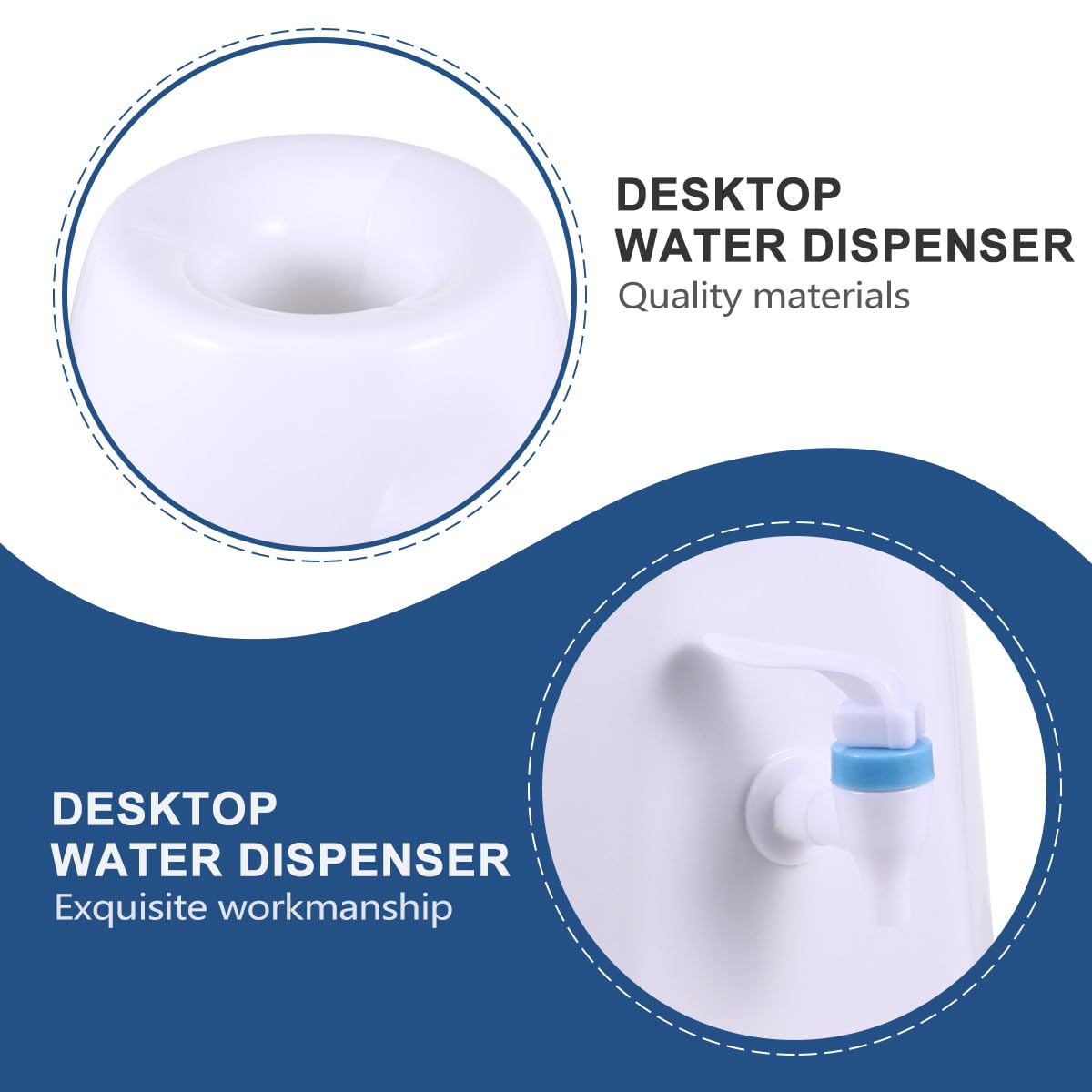 Fuente de Agua Potable de Plástico para Garrafón, Caballete Compacto para Dispensador de Agua de Escritorio, Soporte Invertido para Cubo de 1 Pieza, Uso Portátil para Oficina