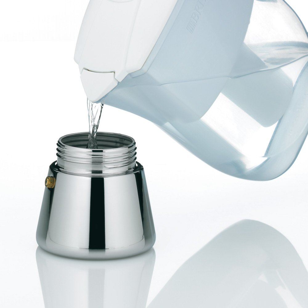 kela 10835 Espressokanne, 4 Tassen, 200 ml, Induktionsgeeignet, Edelstahl, Latina