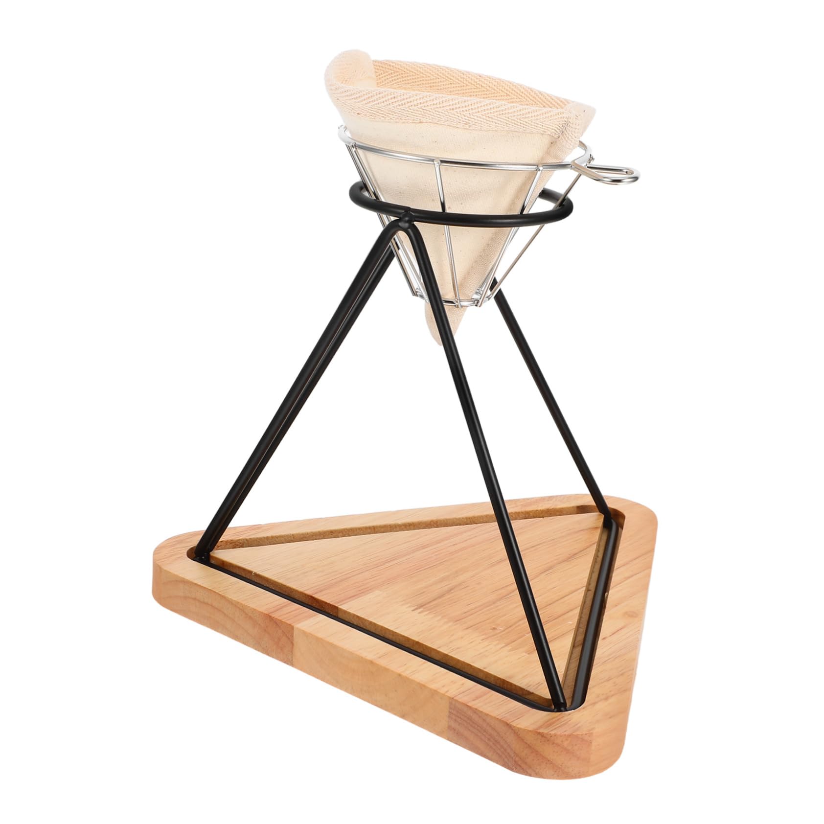 Support à café verseur acier inoxydable avec filtre réutilisable de maison